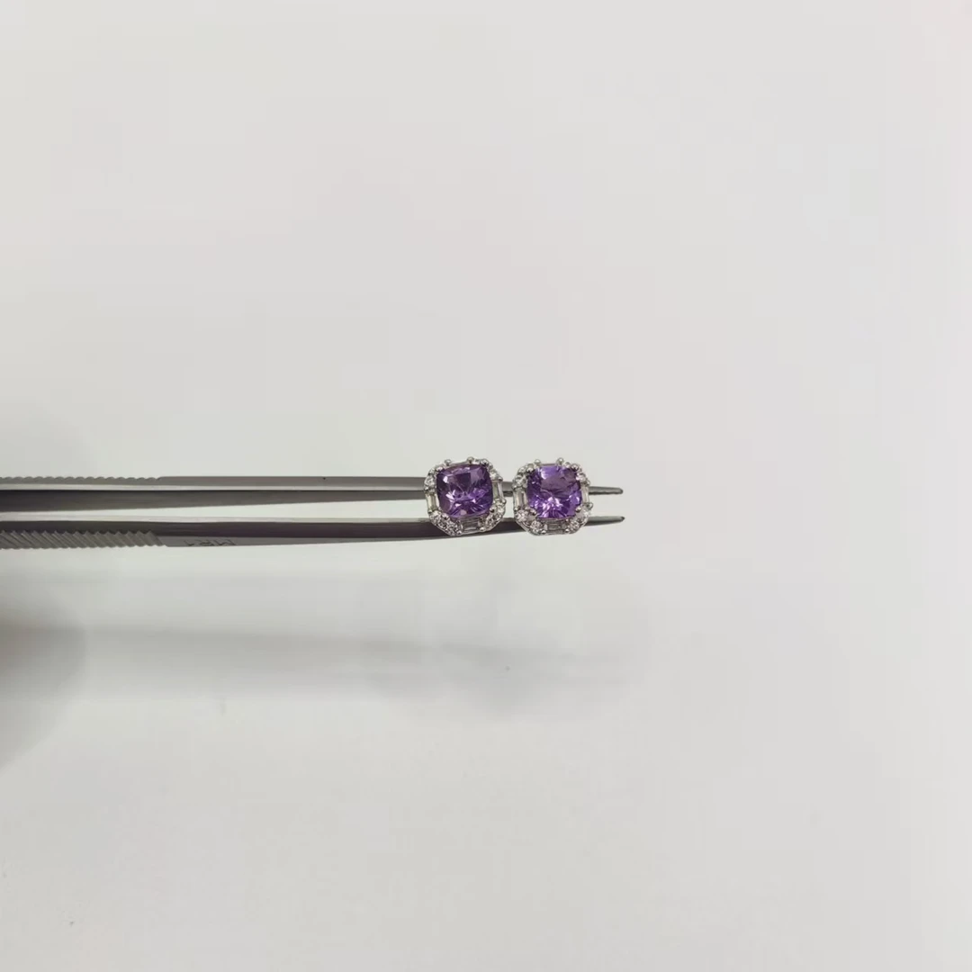 ZY-QPZJR002-紫水晶耳钉