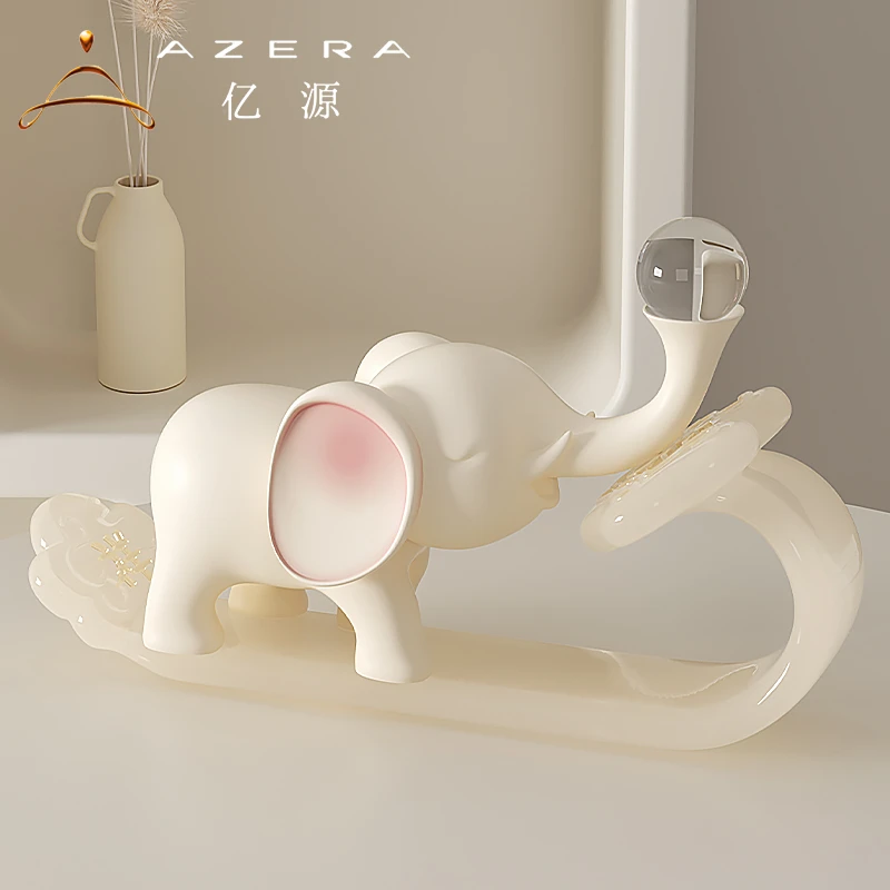 如意大象摆件招财客厅电视酒柜玄关家居装饰寓意好的开业乔迁礼品