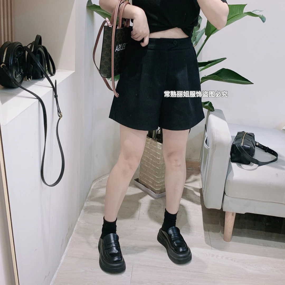 丽姐 欧货原创设计显瘦百搭A字版短裤688