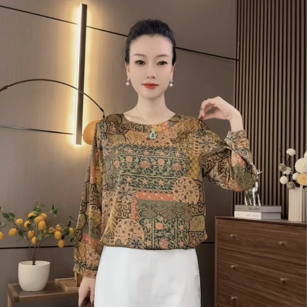 〖五福临门〗2024新款时尚遮肉显瘦衬衫上衣洋气百搭