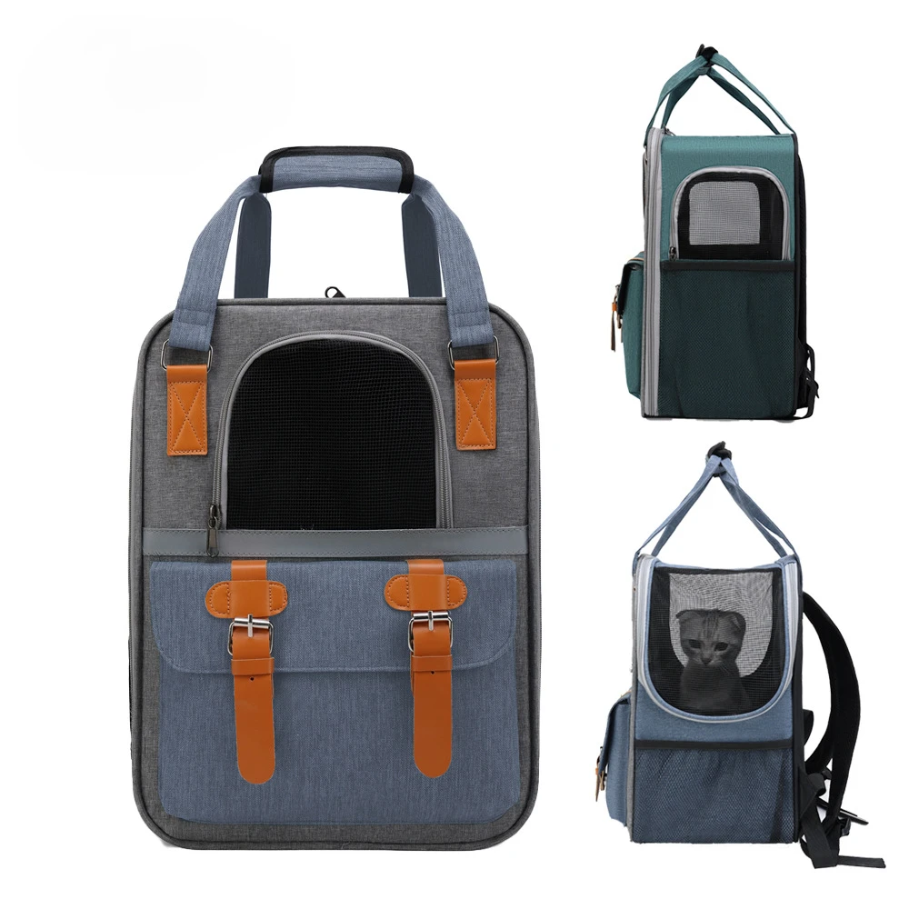[跨境热销]欧美宠物包批发 外出双肩猫咪背包 耐磨耐抓手提猫狗包