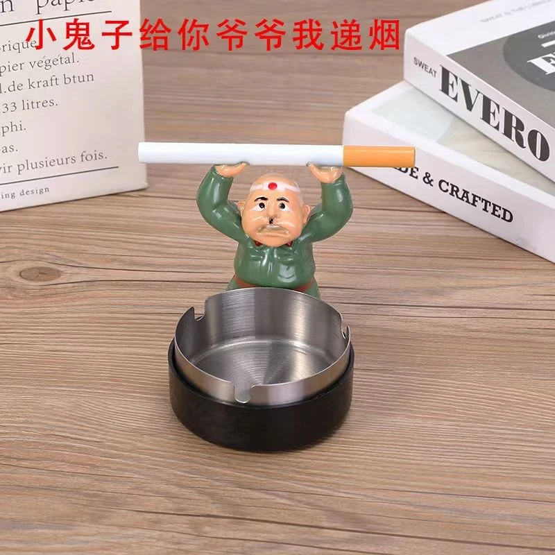 小日本烟灰缸网红创意摆件日本下跪投降恶搞日本个性网红道具新款