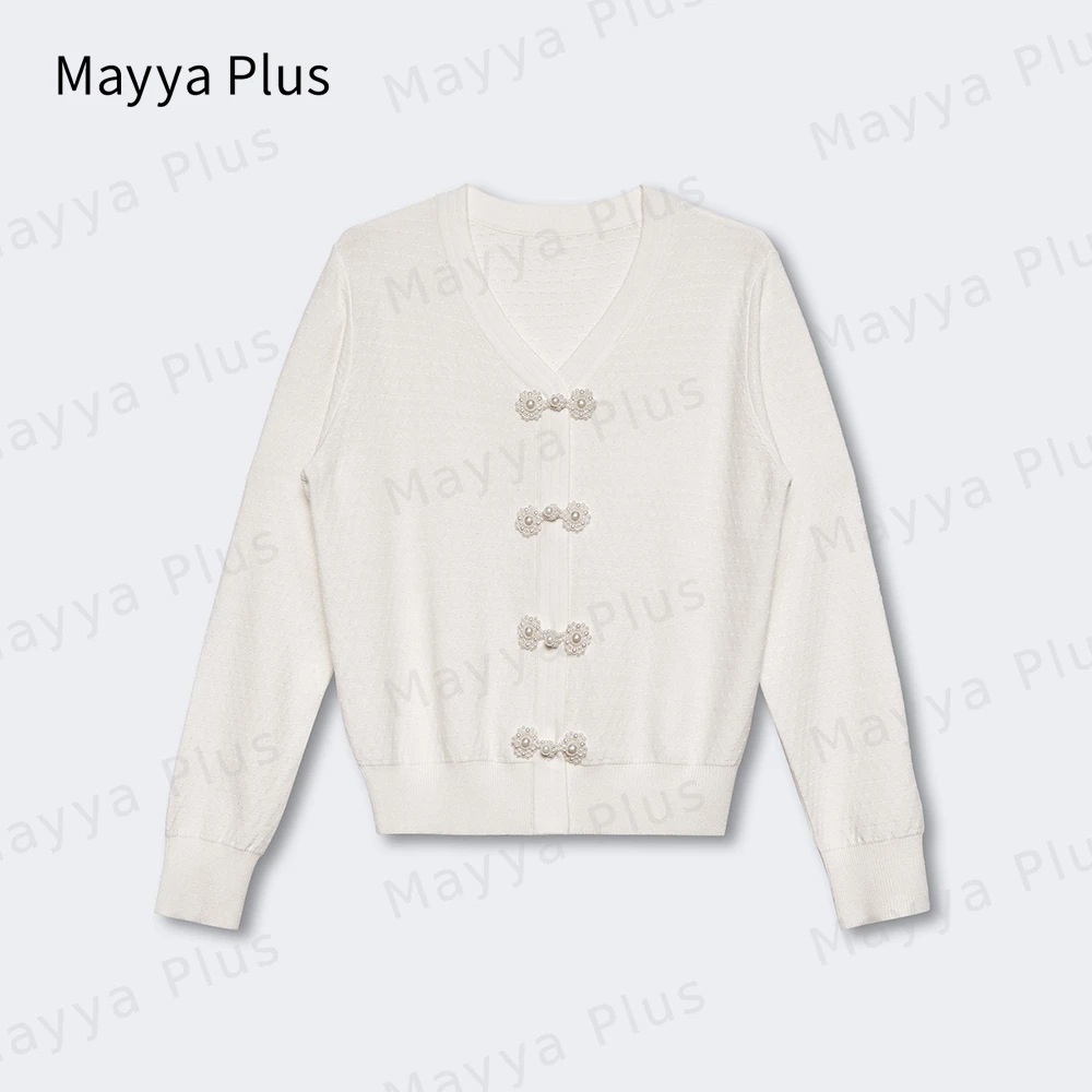 【摩登中式】Mayya Plus时尚气质新品显瘦遮肉休闲款针织衫32336209