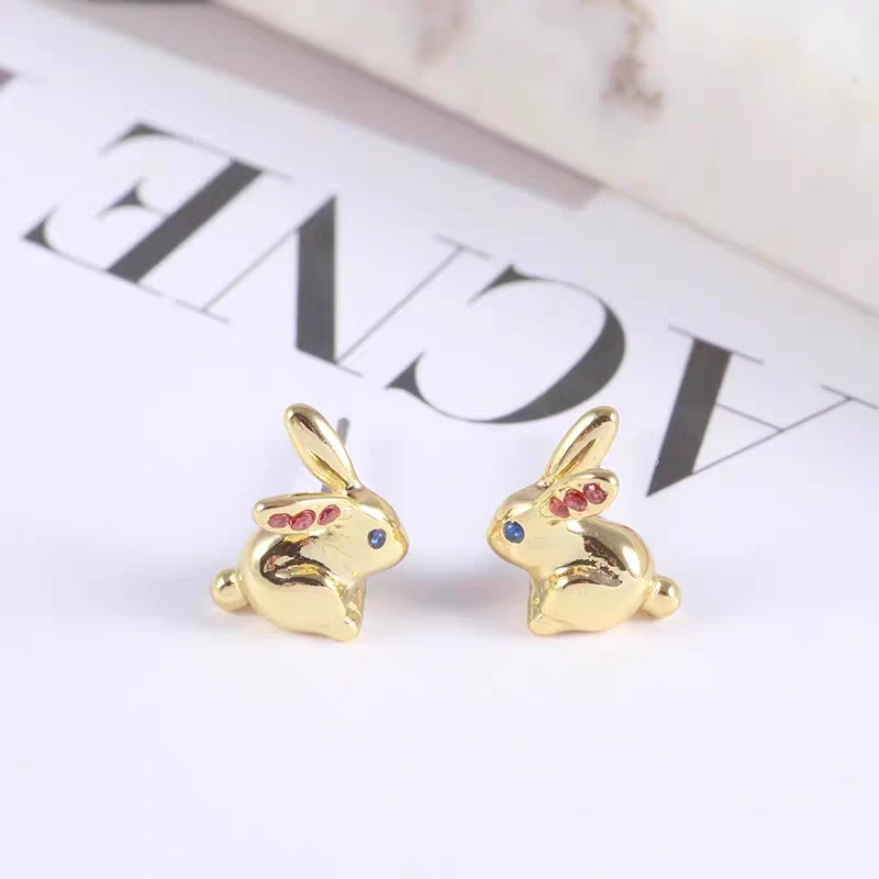 铜合金耳饰 轻奢设计师款耳钉~7355