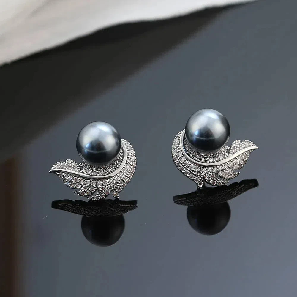 铜合金耳饰 高级感设计师轻奢款耳钉耳饰~7217