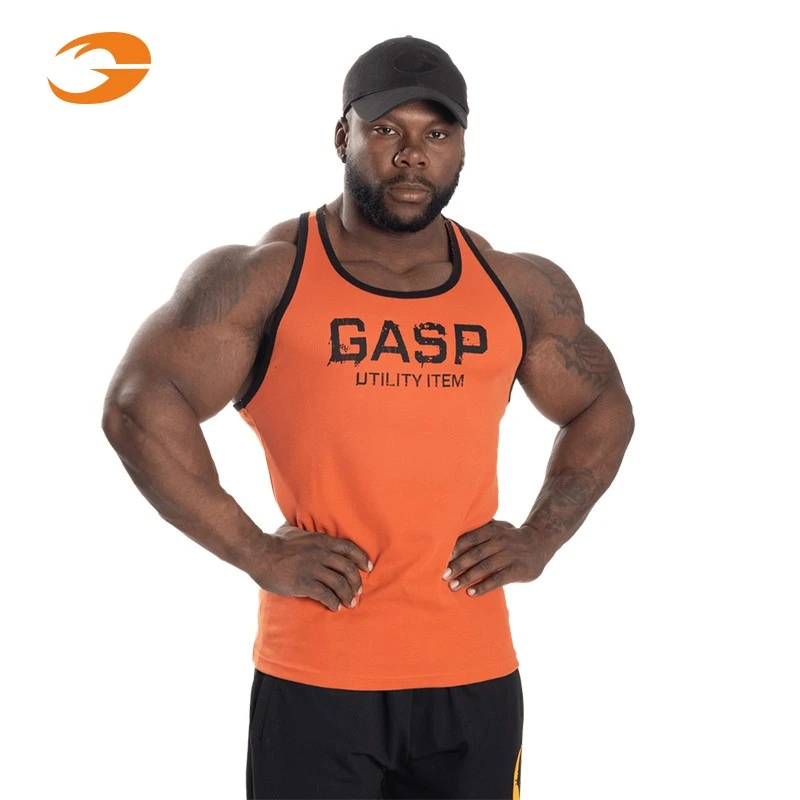 新品到货！GASP Ribbed T-back盖世璞健身运动背心棉质吸汗220690