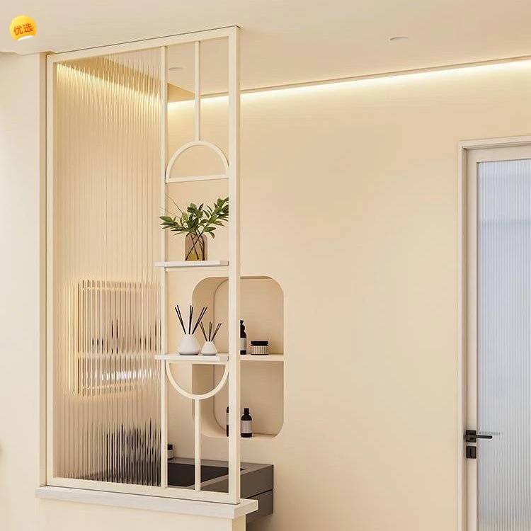 玄关客厅卫生间半墙干区洗手间隔断门厅简易屏风创意工艺设计