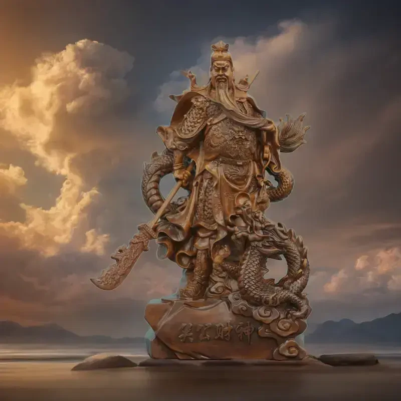 关公财神长25cm高50cm（JLY)公司开业办公室商务礼品高端家具 摆件