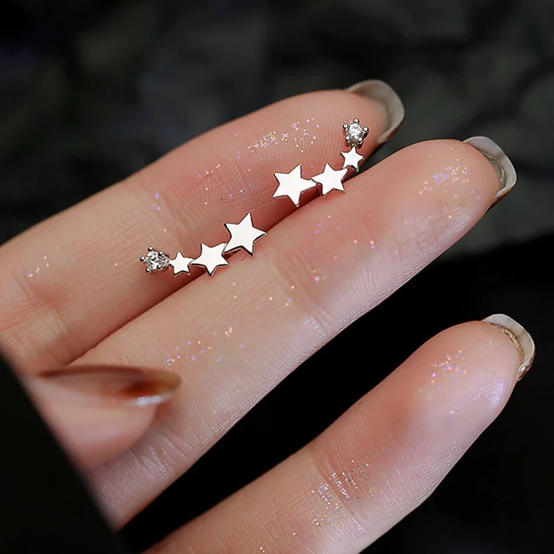 星星耳钉小众设计感简约女新款爆款耳环高级感耳饰