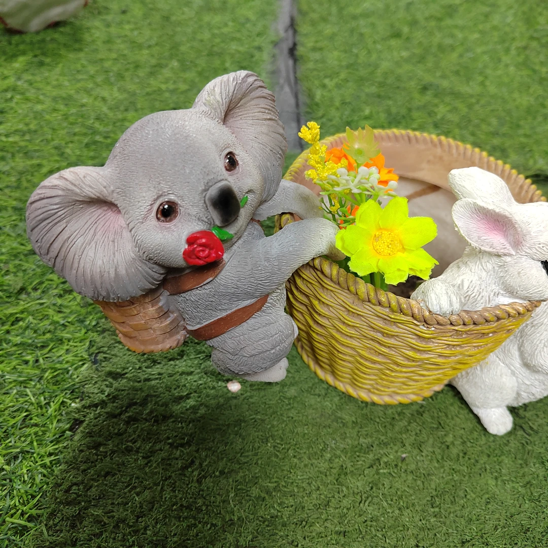 可爱萌宠家居庭院盆景考拉挂件