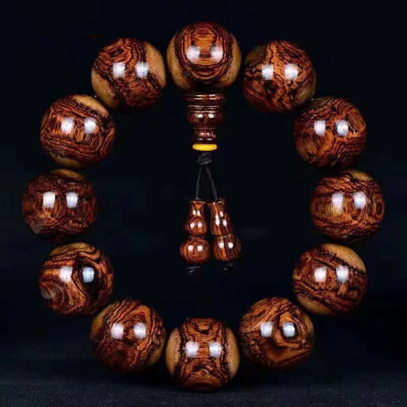 黄花梨手串手工高档创意雕刻便携