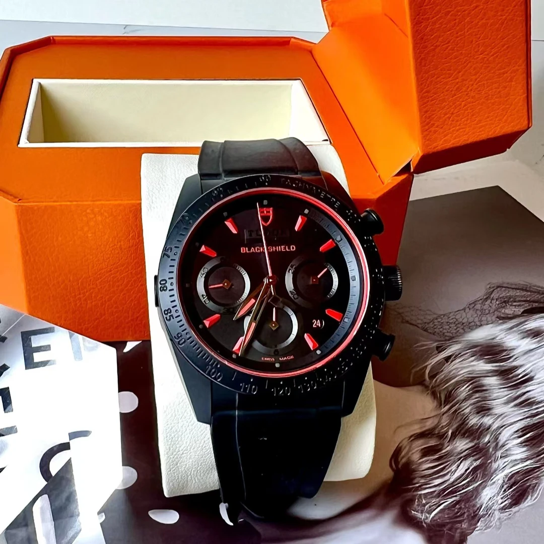 95新 TUDOR/帝舵 迅骑黑盾自动机械 微珠喷砂陶质42mm专柜价37800