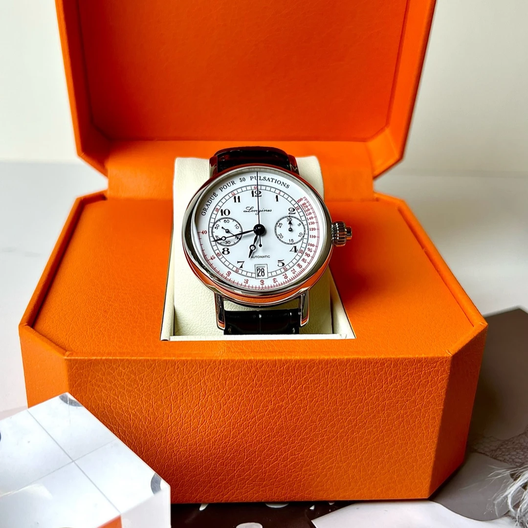 95新 Longines/浪琴 经典复古 自动机械 精钢 40盘专柜价 33400