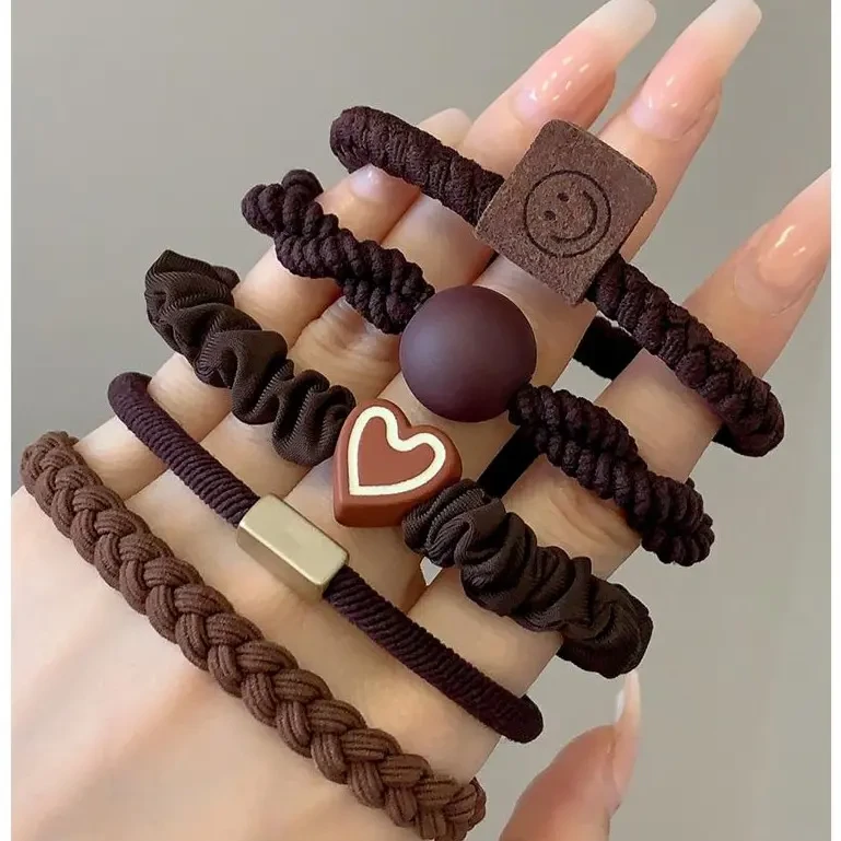 高端头绳橡皮筋百搭成人女韩版扎头发简约气质高弹力耐用发绳