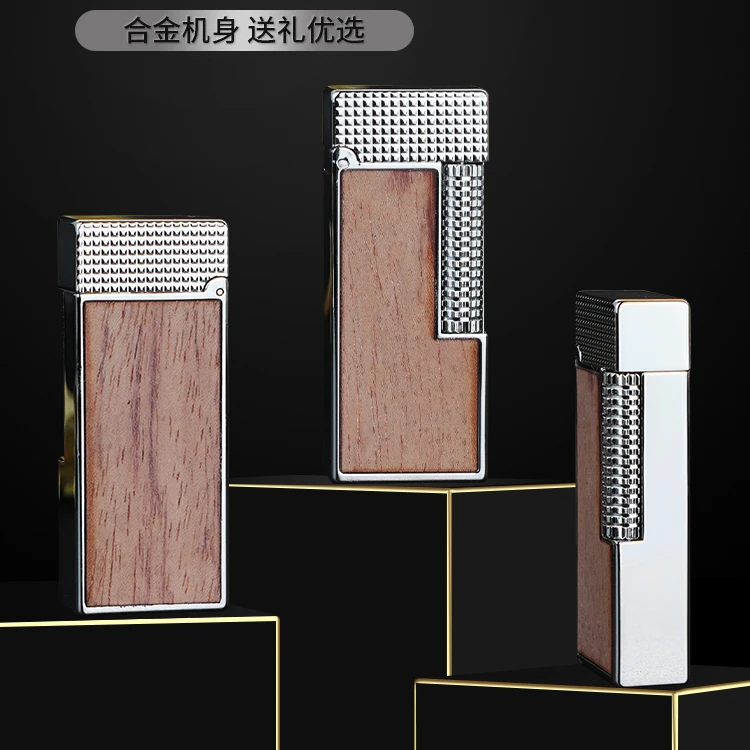 ZORRO佐罗煤油打火机男士窄款侧滑斜纹金小巧便携送男朋友礼物