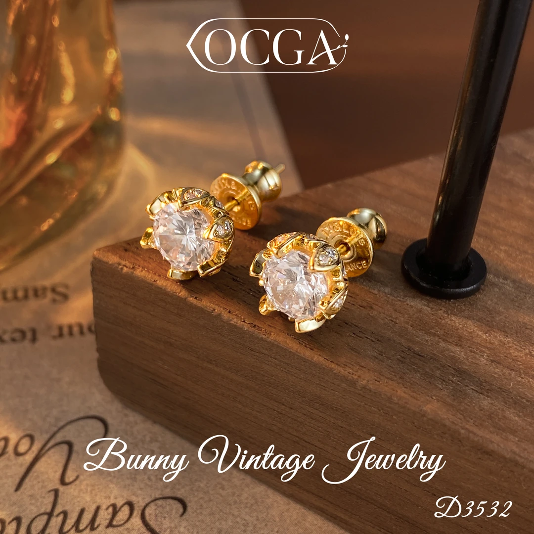 D3532 法★【簇拥绽放】春OCGA 欧斯伽斯 限定 耳钉