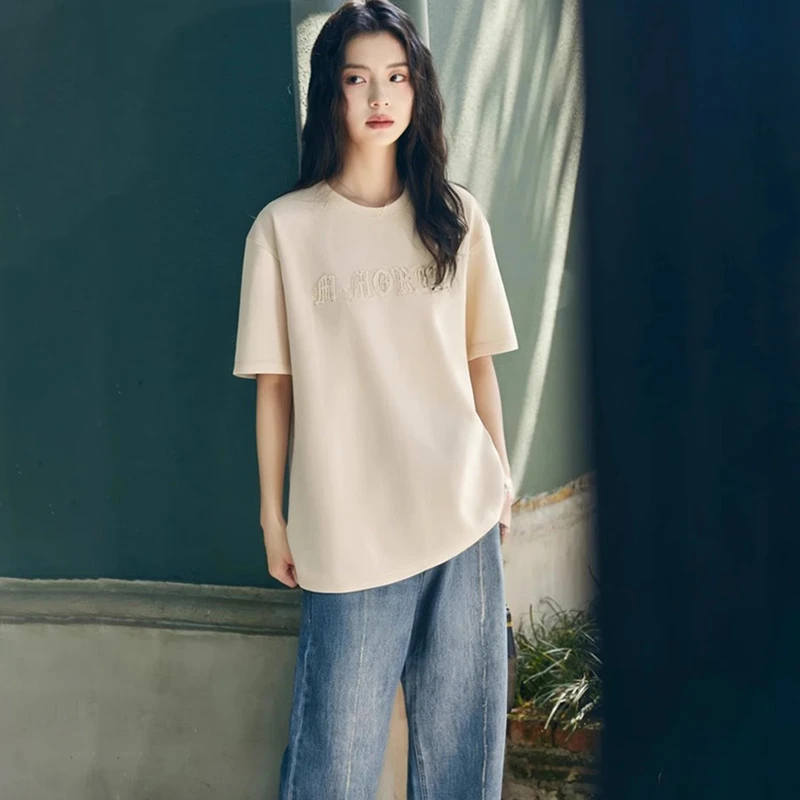 36988【N系列】个性纯色宽松内搭T恤W23Q1T5316