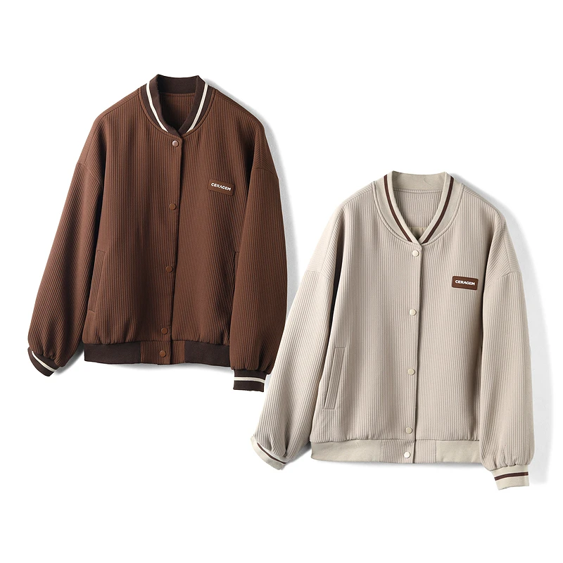 34102【觅系列】复古宽松休闲舒适外套33MJ707C111