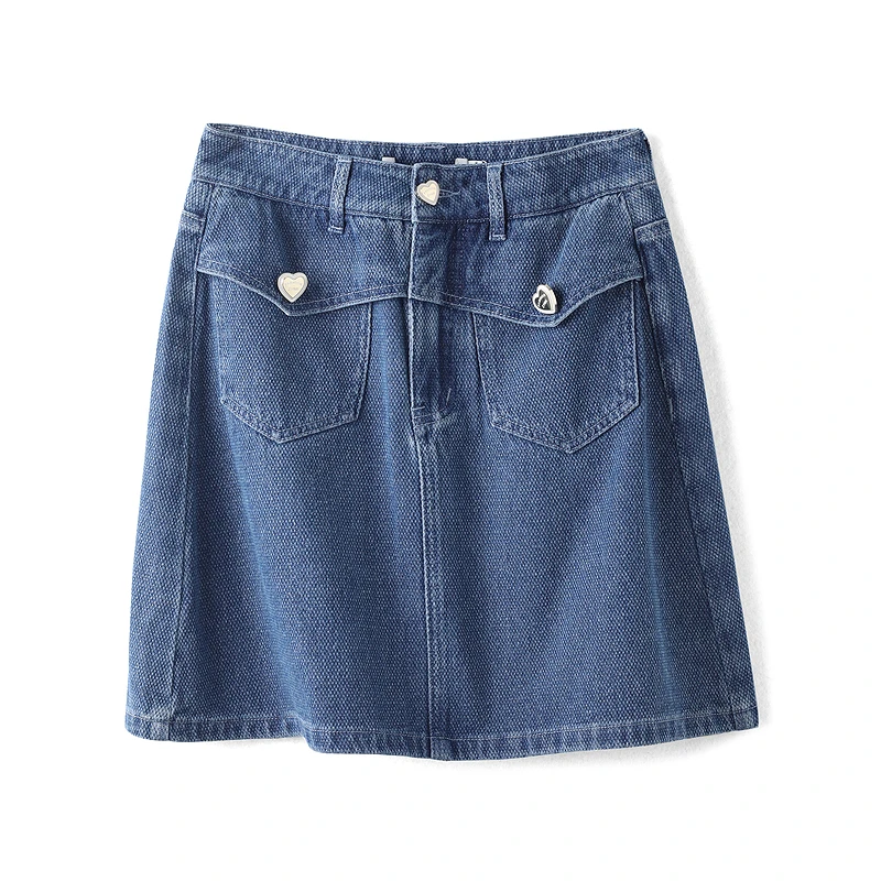 34403【XY系列】高腰牛仔半身短裙A31703