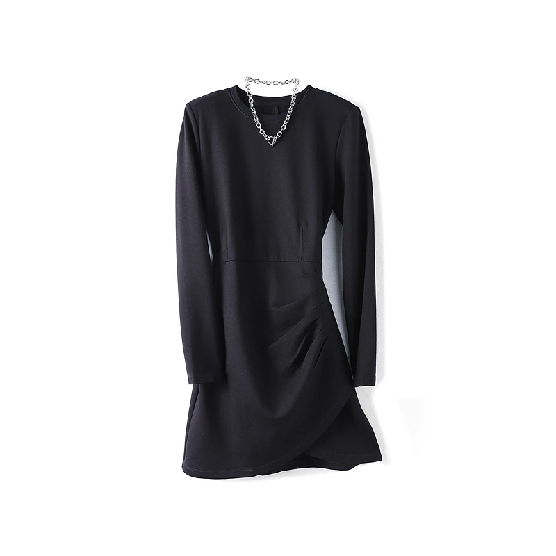 32124【N系列】名媛经典黑色礼服小黑裙Y23C1L1020