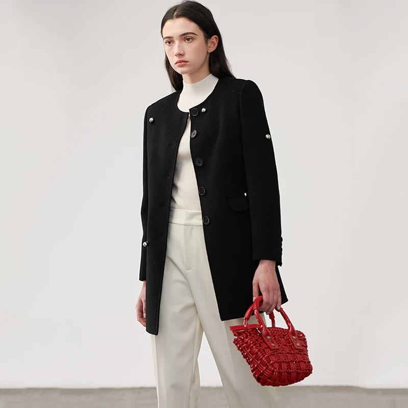 38545【碧K系列】双面呢大衣TCA161