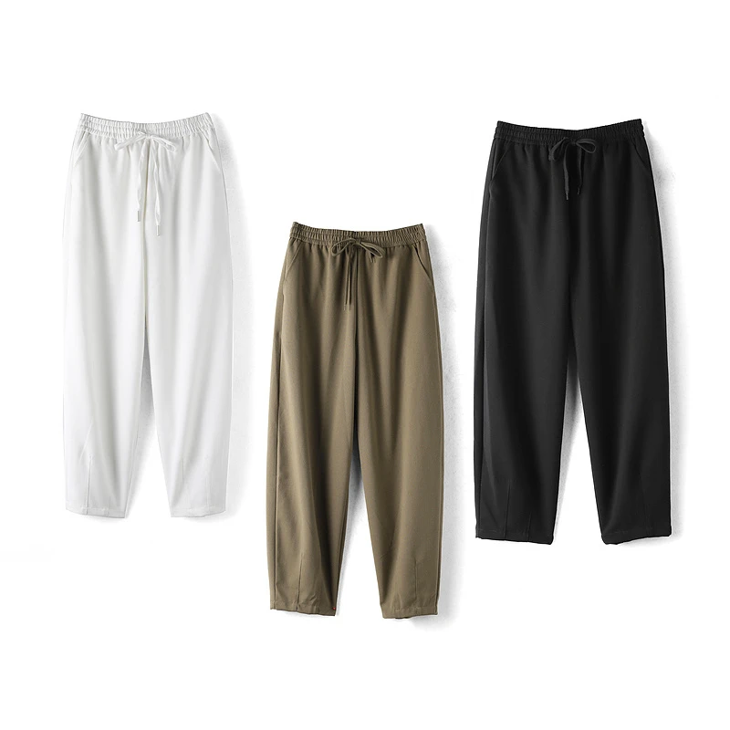 37815【画系列】休闲百搭显瘦卫裤24K1259