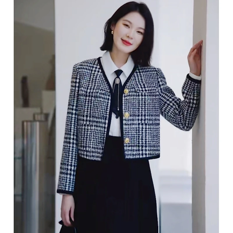 40296【莉格系列】粗花呢外套G51D303