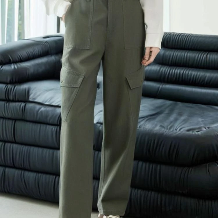 39475【然系列】工装风宽松休闲裤KMBD26903