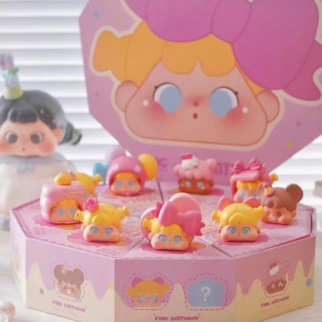 【拆盒拆袋】QOQO MINIFACE粉色的生日盲盒萌粒治愈公仔盲袋礼物