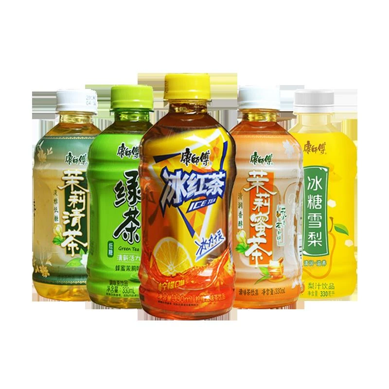 康师傅冰红茶330ml*6瓶装茉莉蜜绿茶清茶夏日饮品饮料柠檬茶