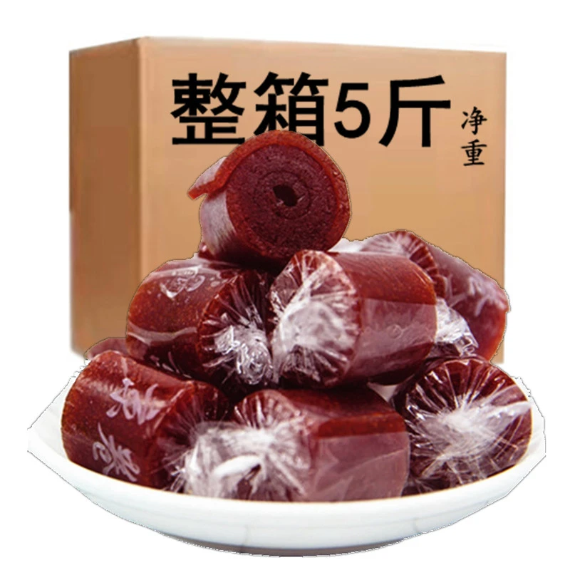 山楂卷果丹皮小包装散装山楂条球混合装年货山碴开胃零食整箱蜜饯