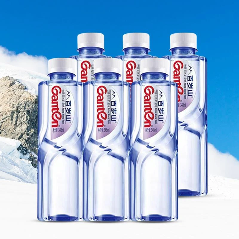 【6瓶新日期包邮】百岁山饮用天然矿泉水偏硅酸健康水348ml*6瓶