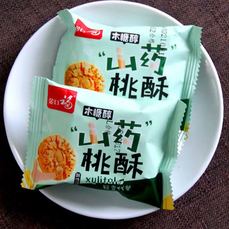 金口福木糖醇山药桃酥饼干传统糕点老式营养早餐轻食代餐-1