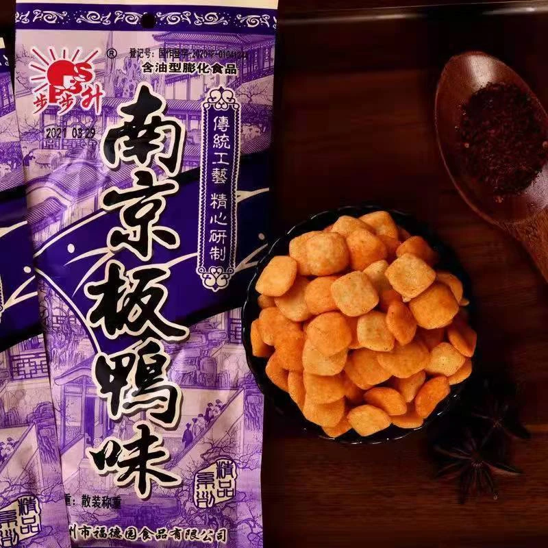 步步升南京板鸭味牛仔骨留香展翅网红膨化休闲8090后怀旧食品校园