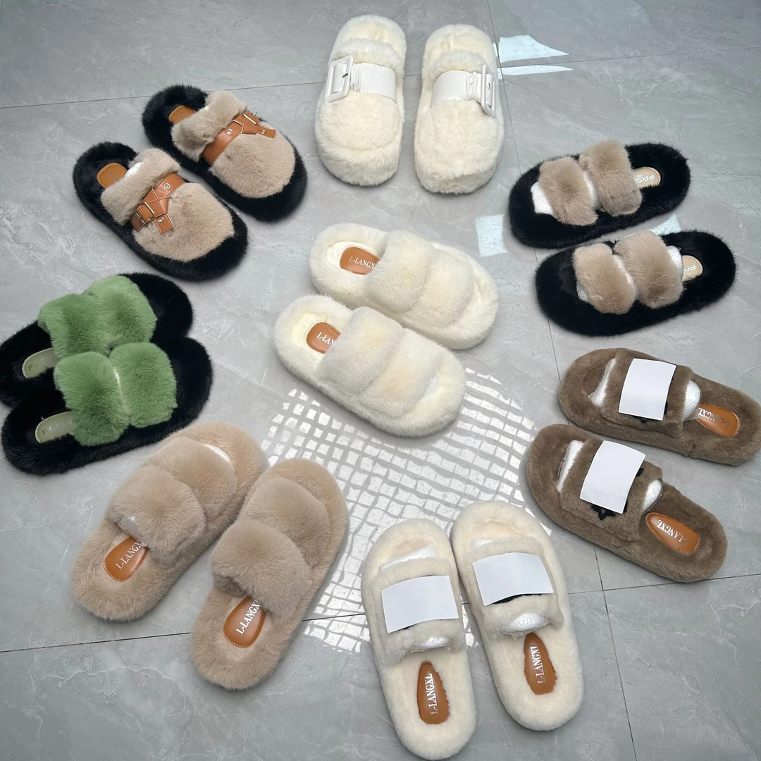 （温州工厂）秋冬新款毛毛拖