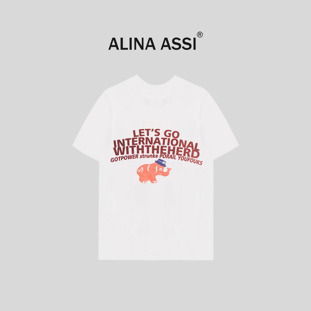 【楠楠】2024新款百搭时尚T恤简约显瘦短袖上衣YMB266