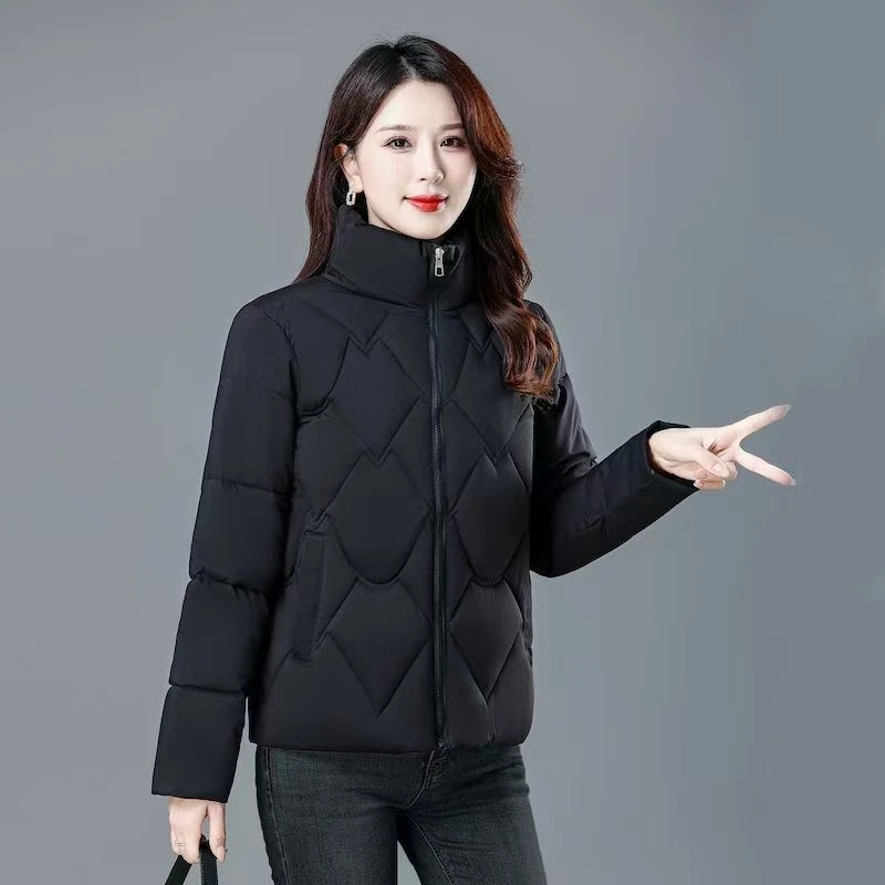 短款女士棉服2025新款时尚韩版洋气百搭棉衣加厚防寒棉袄外套