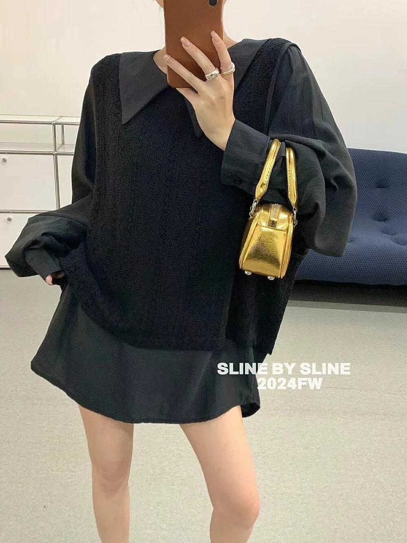 大码衬衣显瘦胖妹妹可穿