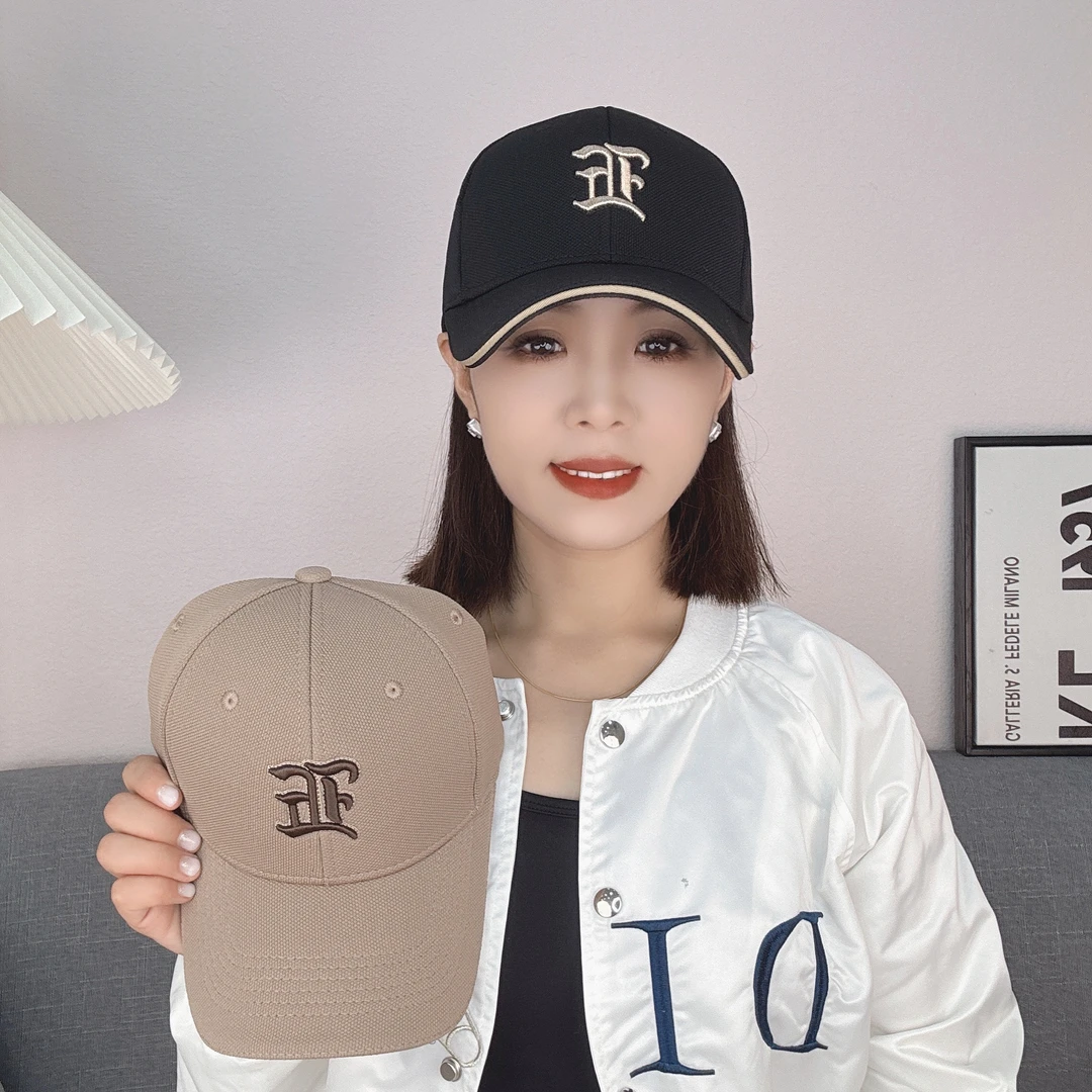 秋冬立体刺绣棒球帽男女时尚百搭休闲鸭舌帽
