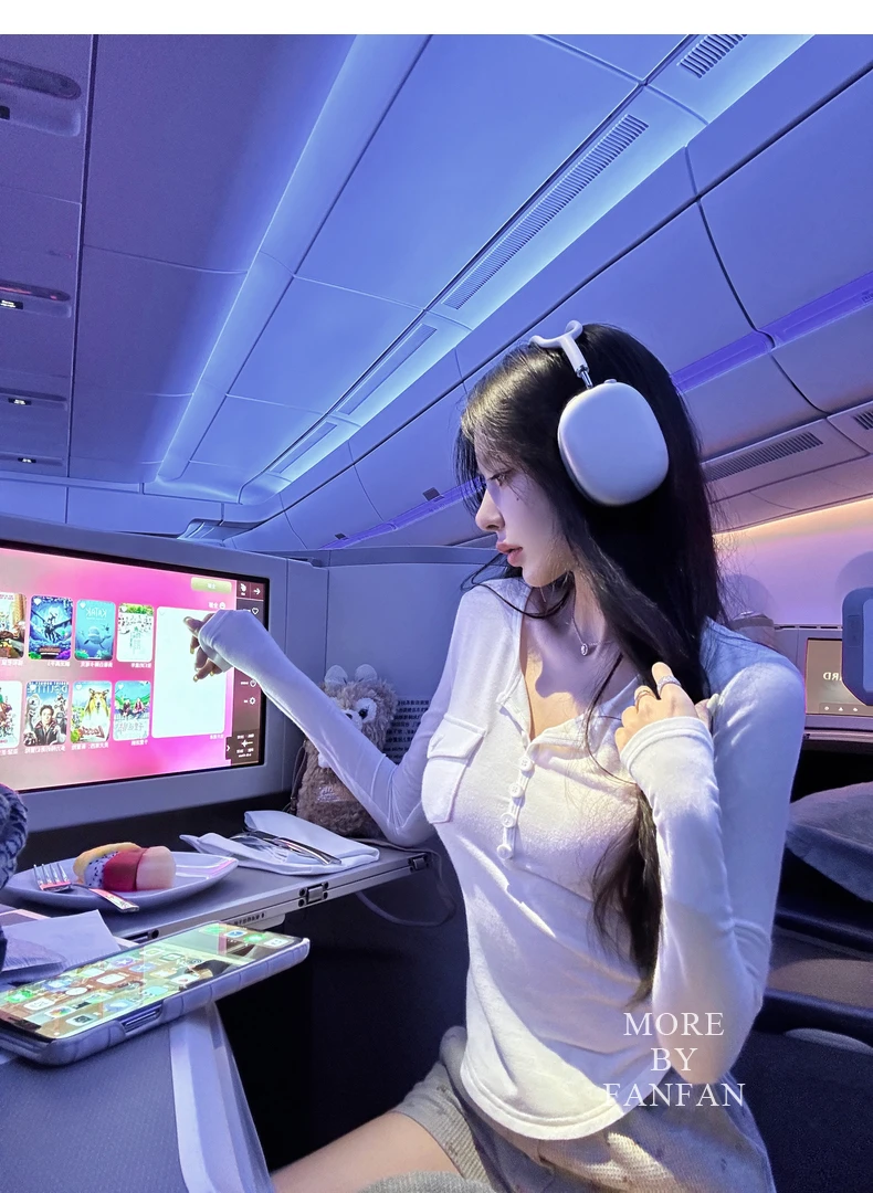 「纯撩排扣T」排扣短袖T恤+长袖T恤 立体口袋大领口FA2401170