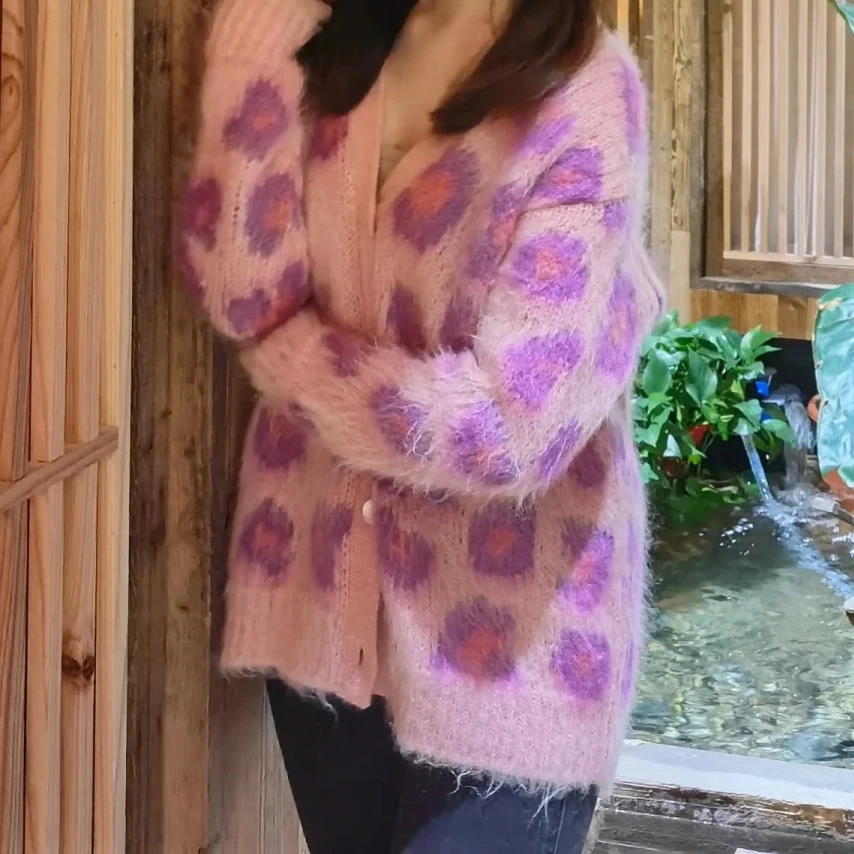 99新(带吊牌) MiuMiu爆款马海毛开衫毛衣/36码原价13000 MIU00932