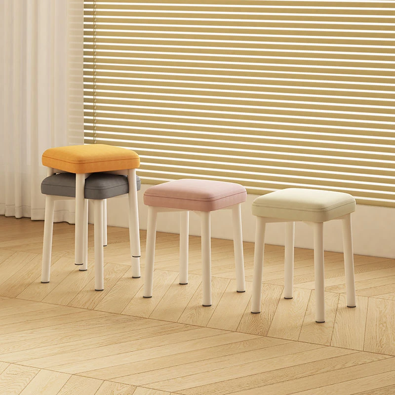 北欧餐椅卧室简约书桌椅子家用可叠放专用化妆凳子网红轻奢餐厅凳