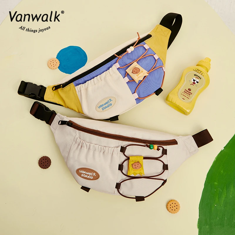 VANWALK lucky house小众设计四季休闲饺子包少女单肩挎包小胸包