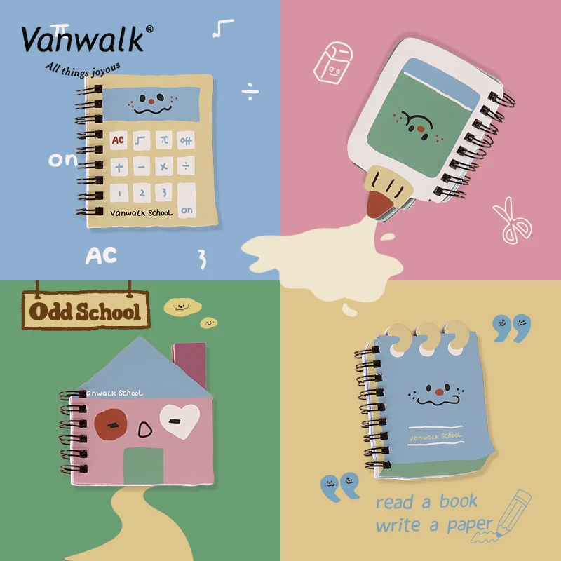 VANWALK/出走odd school 复古学院风小号便签本迷你记事本豆豆本