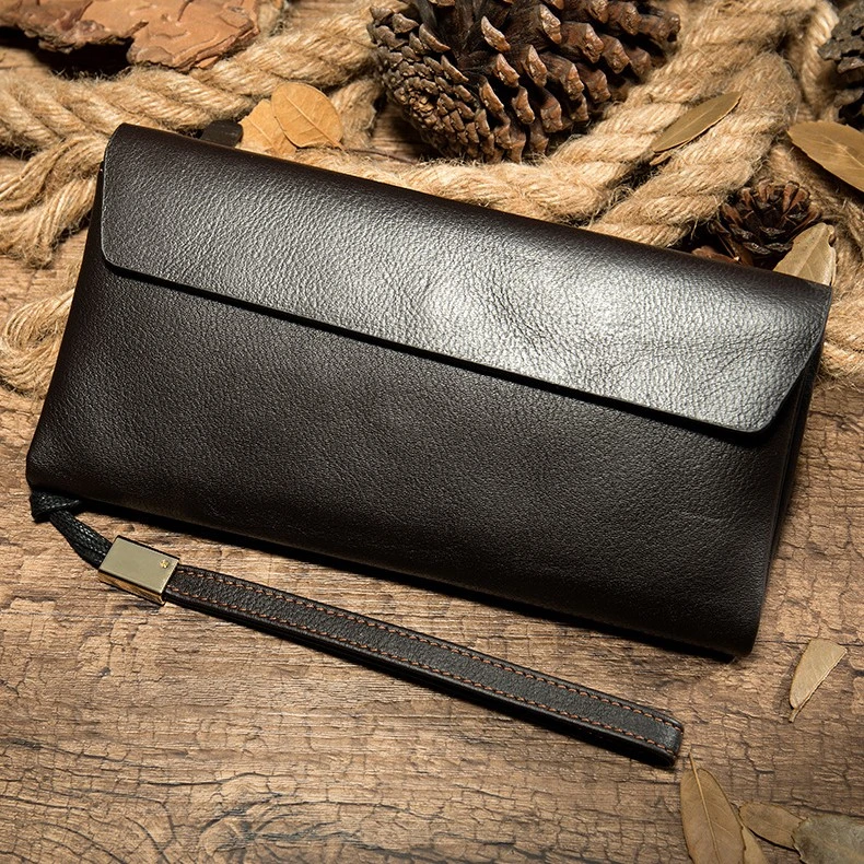 女士钱包真皮2025新款钱夹长款头层牛皮高档皮夹时尚百搭女包手包