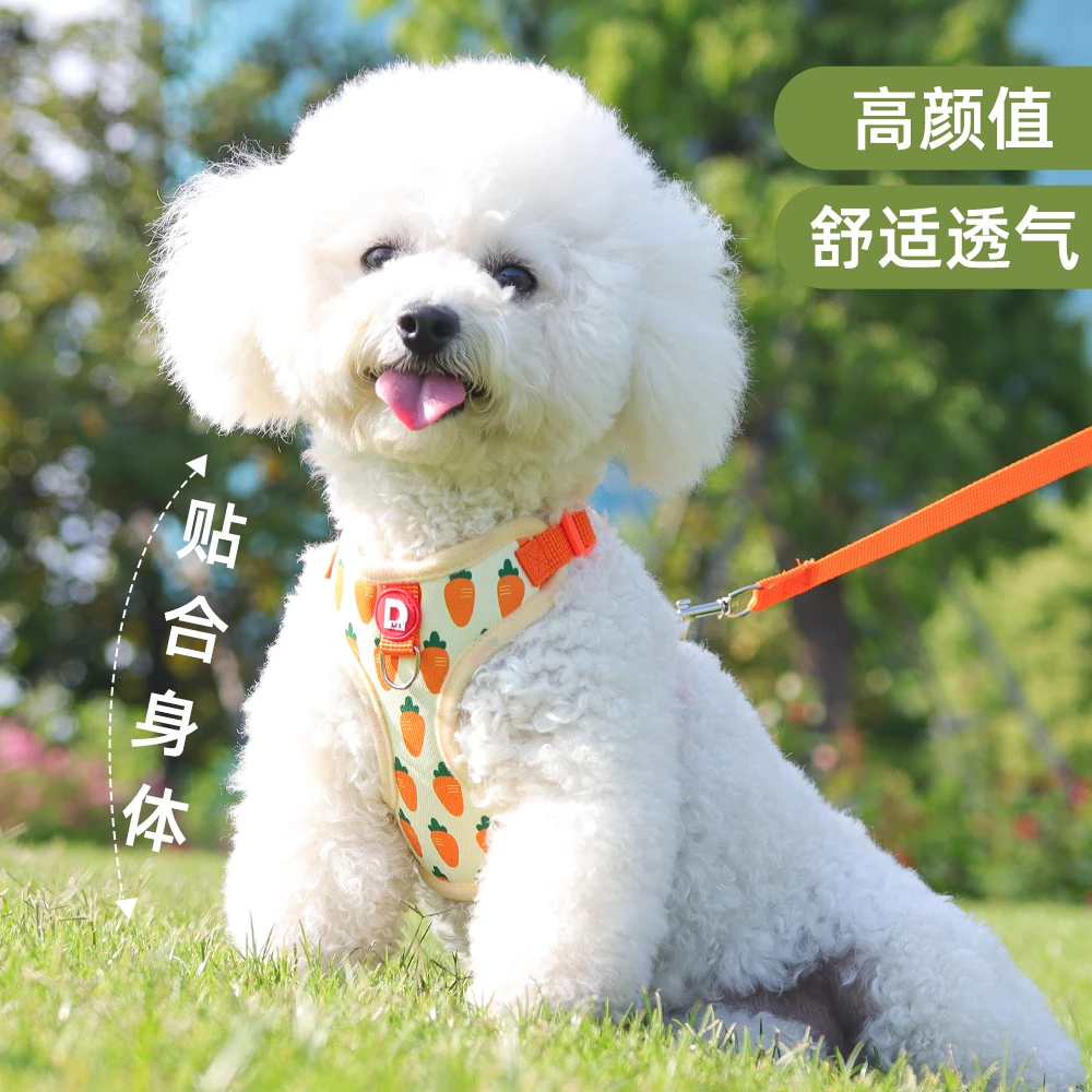 朵猫猫胸背牵引绳犬猫通用可调节中小型犬狗绳泰迪防爆冲出行牵引