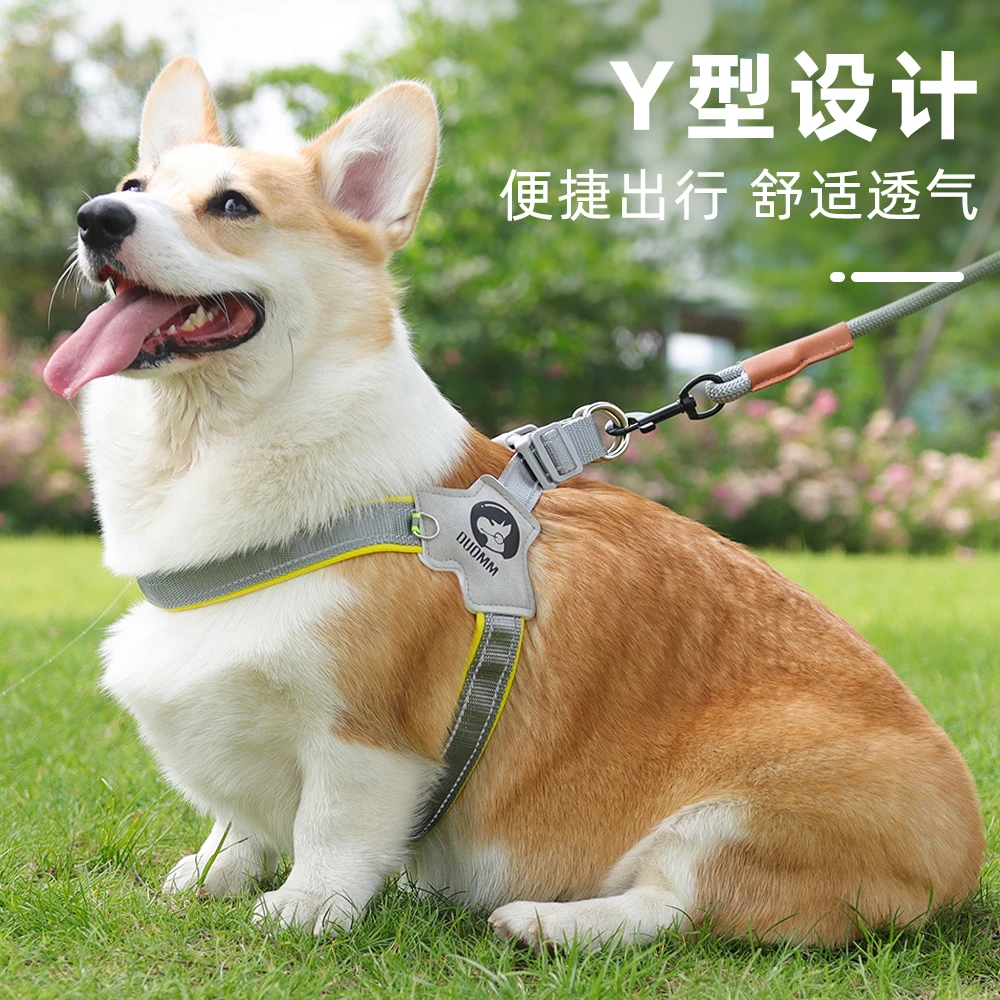 透气胸背带马鞍式中舒适犬胸背带比熊多种法斗狗绳牵引绳
