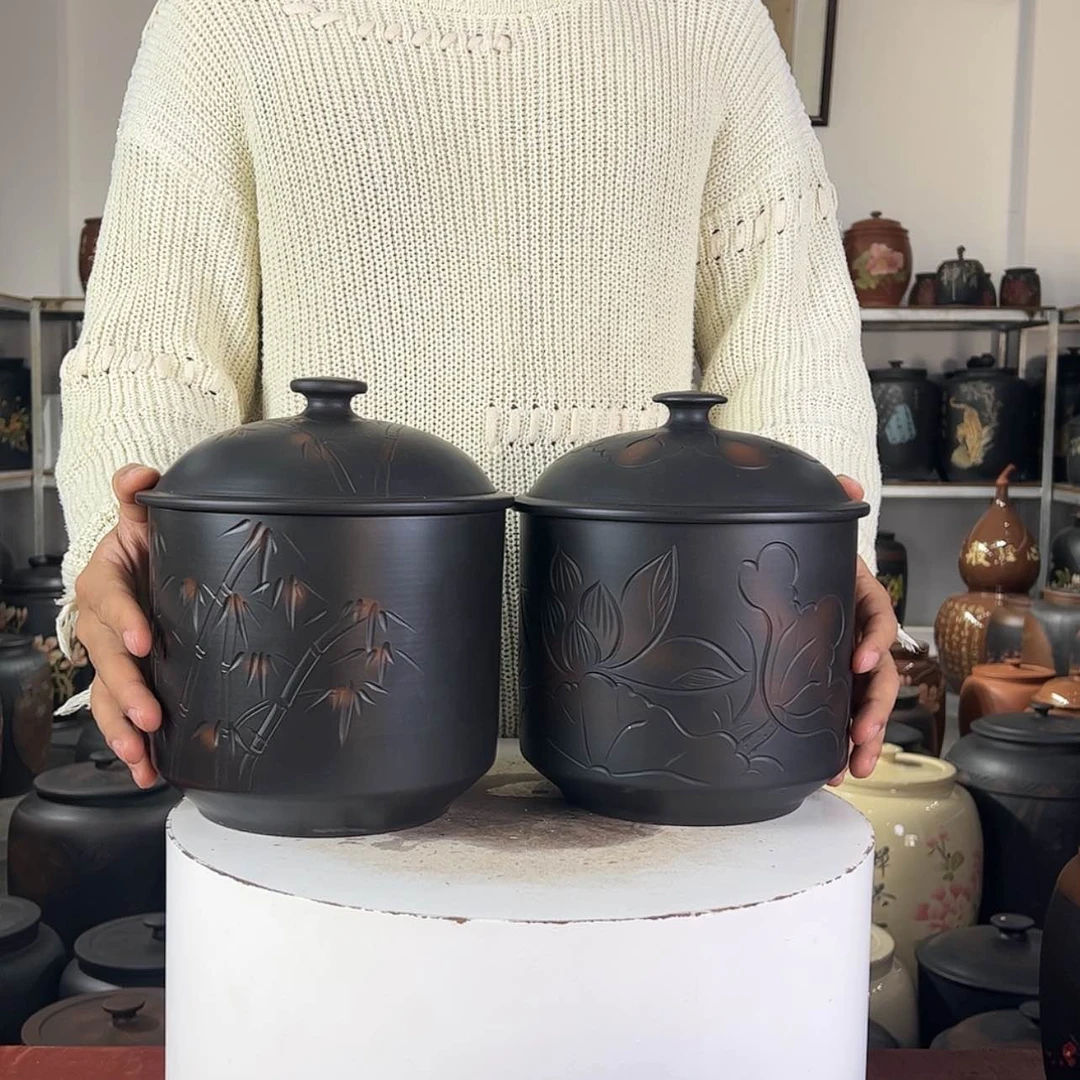 【闪购商品】建水紫陶一对200克5饼