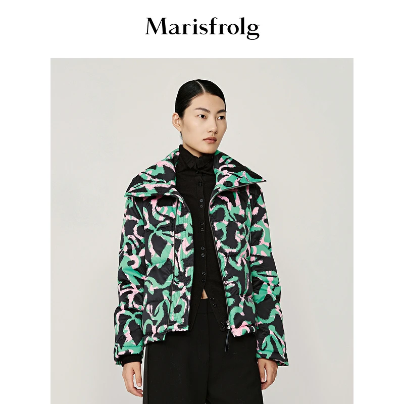 【米儿精选】玛丝菲尔秋冬立领时尚设计师休闲羽绒服ACCX4023Y