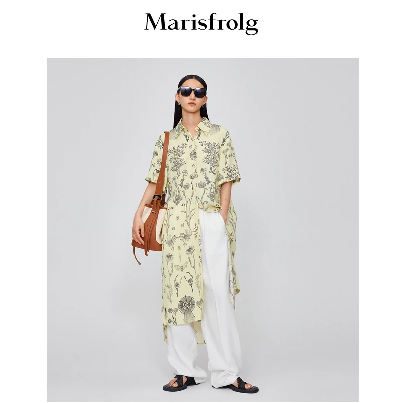 【艾钱钱精选】Marisfrolg/玛丝菲尔印花碎花休闲连衣裙ACCX20736